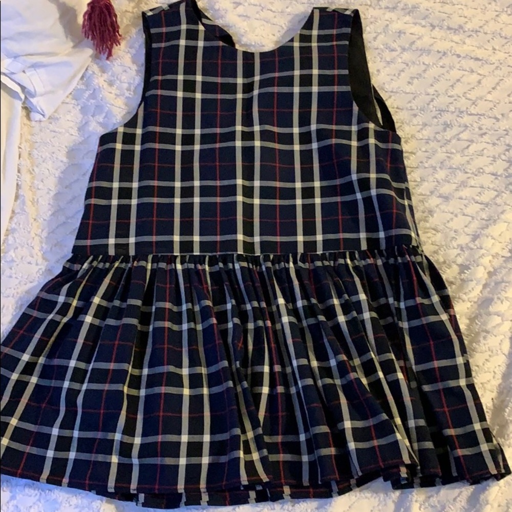 Zara plaid top